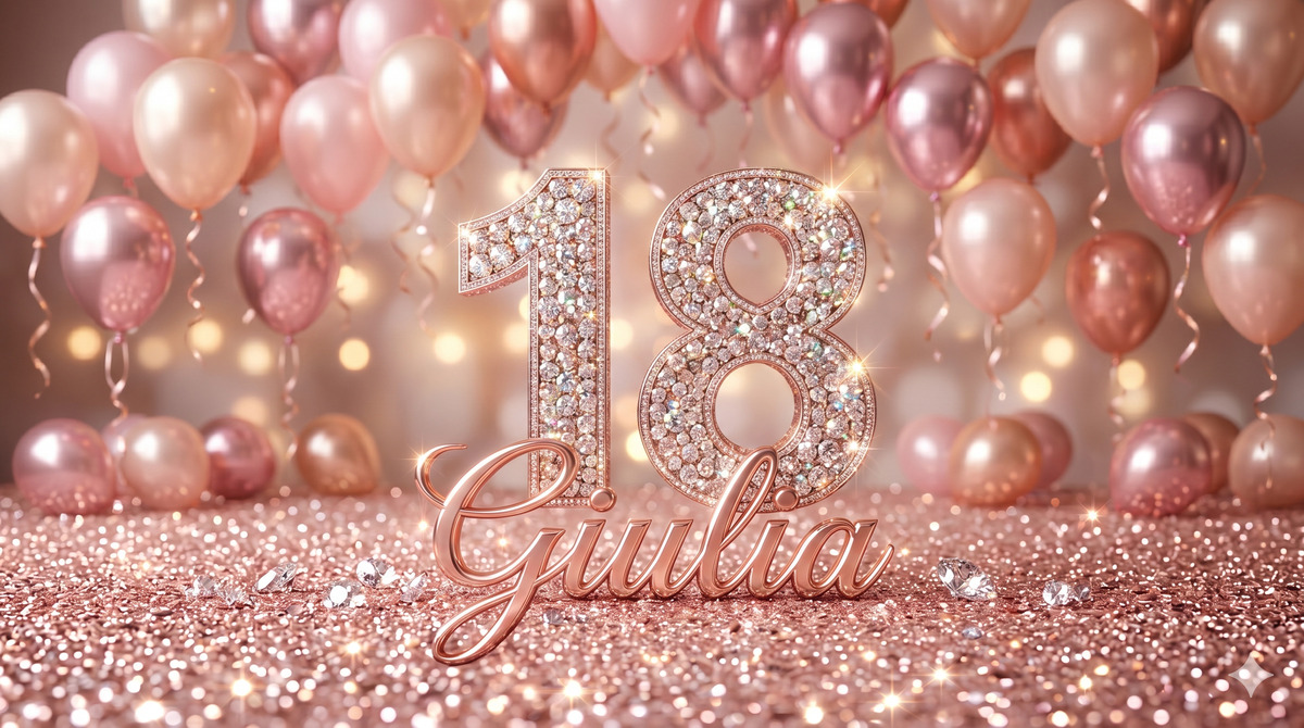 Esempio invito Premium Giulia 18 anni